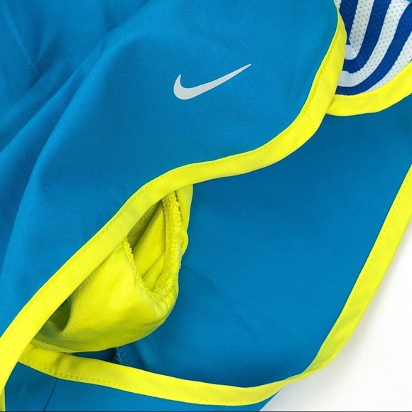 Nike Dry Fit Running Shorts + Brief Electric Blue - Picture 4 of 8